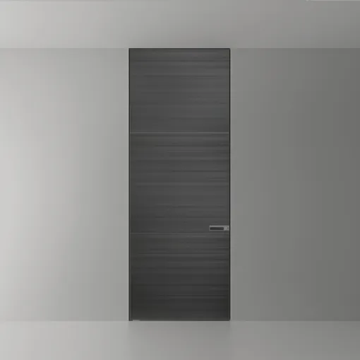 Porta per interni a filo muro Radius Grigio Scuro di Rimadesio