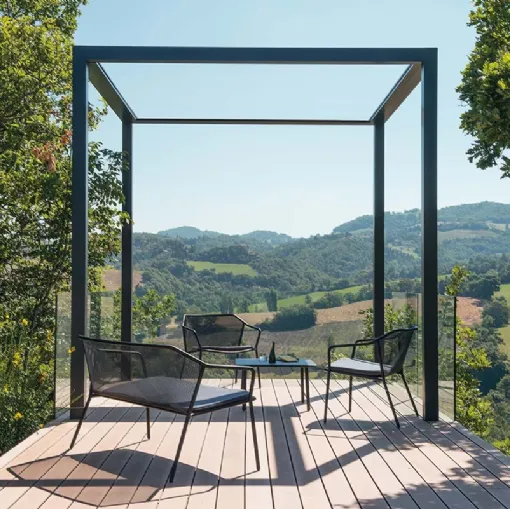 Arredo da esterno in acciaio Darwin di Emu