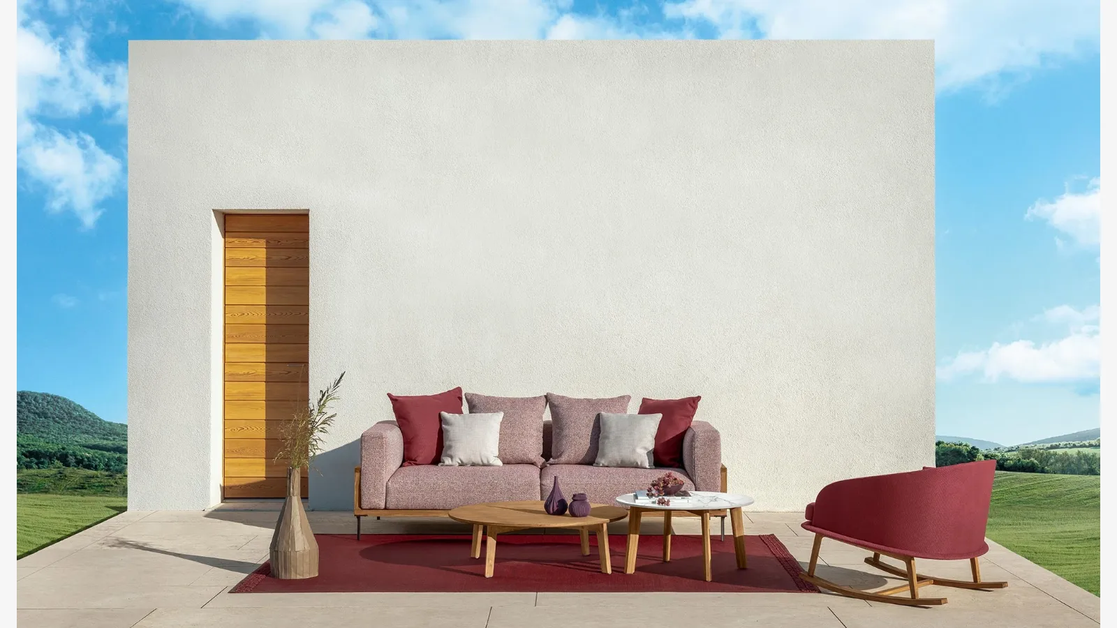 Arredo da esterno CleoSoft Wood di Talenti