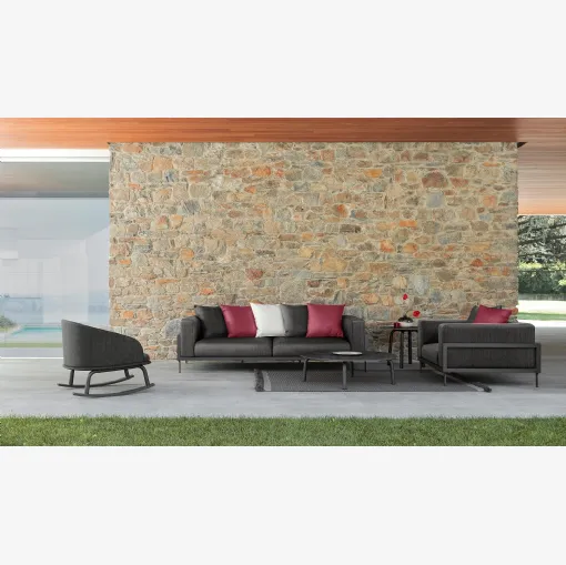 Arredo da esterno in tessuto e alluminio CleoSoft Alu di Talenti