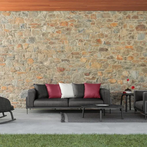 Arredo da esterno in tessuto e alluminio CleoSoft Alu di Talenti