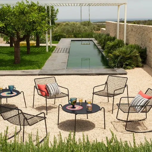 Poltroncine e Tavolino Rio R50 di Emu