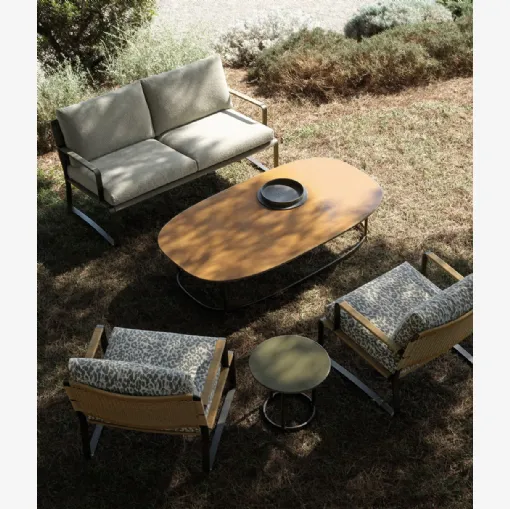 Tavolino in pietra lavica Regent di Molteni & C