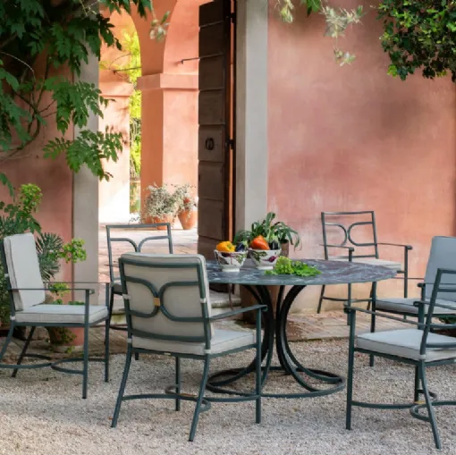 Tavolo Collier con top in gres di Emu