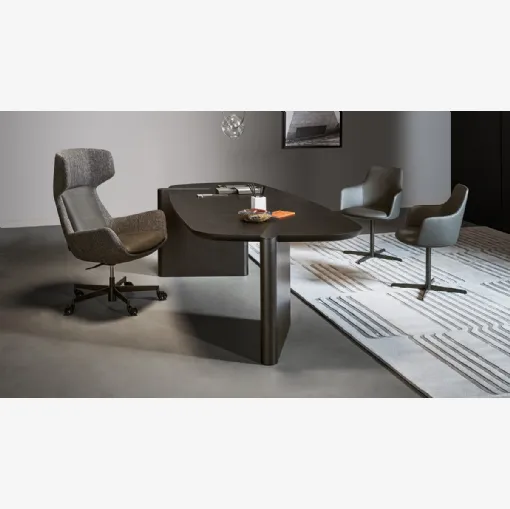 Scrivania Direzionale in legno Flatiron di Bonaldo
