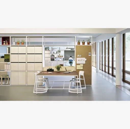 Mobile Ufficio componibile bifacciale multiuso Kado Office di Vitra